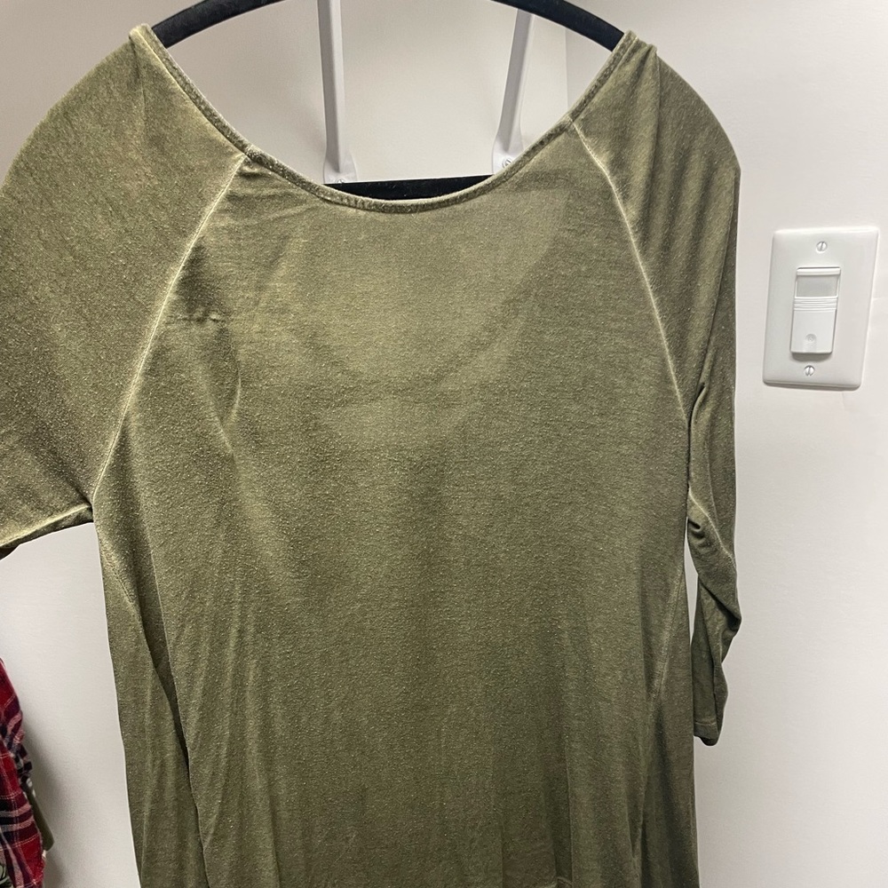 Green shirt